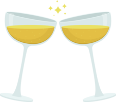 ilustração de design de clipart de champanhe png