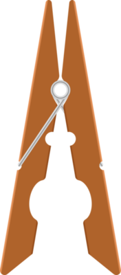 Wooden clip, Clothespin cutout, Png file 8520347 PNG