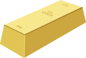 Gold bar clipart design illustration png