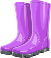 Gummi-Gartenstiefel-Clipart-Design-Illustration png