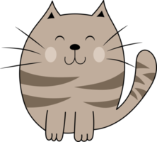 kitty cat clipart design illustration png