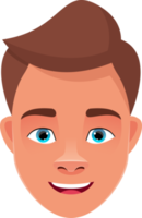 Man face expression clipart design illustration png