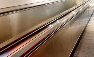 Escalator in a low angle view photo