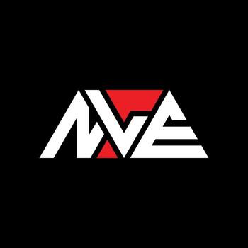 NLE triangle letter logo design with triangle shape. NLE triangle logo design monogram. NLE triangle vector logo template with red color. NLE triangular logo Simple, Elegant, and Luxurious Logo. NLE