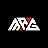 MRG triangle letter logo design with triangle shape. MRG triangle logo design monogram. MRG triangle vector logo template with red color. MRG triangular logo Simple, Elegant, and Luxurious Logo. MRG