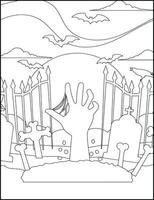 Halloween Coloring Pages vector