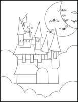 Halloween Coloring Pages vector