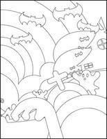 Halloween Coloring Pages vector