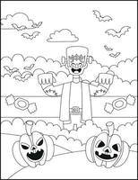 Halloween Coloring Pages vector