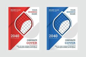 Annual report corporate book cover design template a4 or can be used to magazine, flyer, poster, banner, portfolio, company profile, website, brochure cover design vector