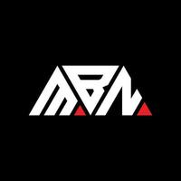 MBN triangle letter logo design with triangle shape. MBN triangle logo design monogram. MBN triangle vector logo template with red color. MBN triangular logo Simple, Elegant, and Luxurious Logo. MBN