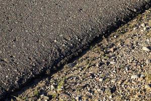 camino pavimentado, primer plano foto