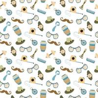 Seamless pattern for the holiday Father's Day. Digital paper. vector
