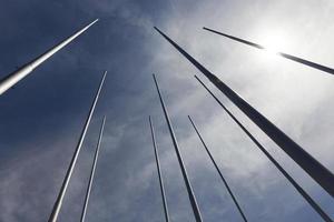 empty flagpole, sky photo