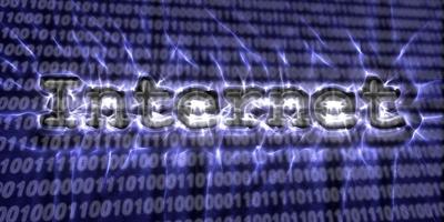 Banner of internet security buzzword text done with kirlian aura photography photo