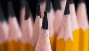 ordinary yellow wooden pencil photo