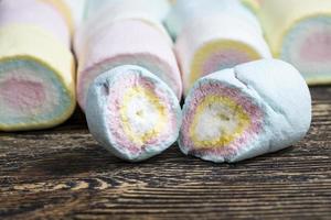 multi colored sweet soft marshmallow photo