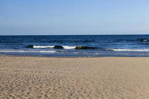 frío mar báltico en agosto foto