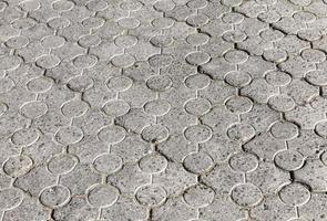 a road made of concrete tiles for pedestrian photo