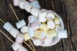 multi colored sweet soft marshmallow photo