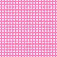 seamless pattern with white polka dots on pink background vector