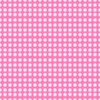 seamless pattern with white polka dots on pink background vector