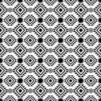 black and white geometric seamless pattern vector