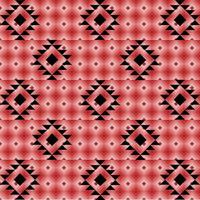 seamless pattern red geometric ethnic background vector
