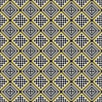 yellow seamless geometric ethnic pattern vector