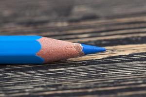 one solid color wooden pencils photo