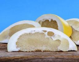 yellow pomelo pulp photo