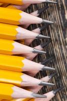 ordinary yellow wooden pencil photo