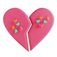 3D-illustration kärlek 6 lämplig för alla hjärtans dag png