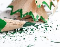 pencil shavings after sharpening photo