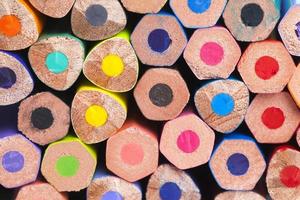 lápices de madera de colores foto