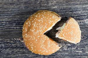 one sesame bun photo