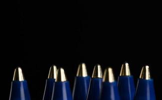 the metal tip of a ballpoint pen photo