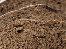 Black bread, close up photo