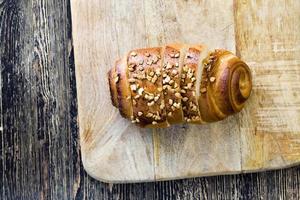 a wheat flour bun photo