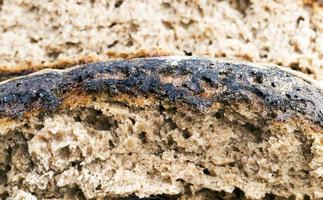 broken bread, close up photo