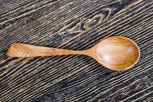 wooden spoons, close up photo
