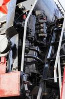 details of an old steam locomotive photo