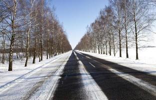 winter road , snow photo