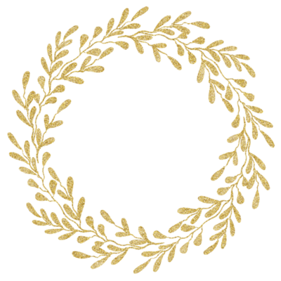 Gold Flower Wreath PNGs for Free Download