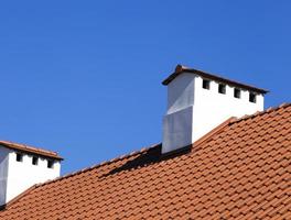 roof chimneys, close up photo