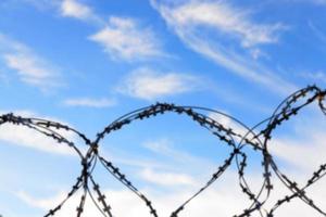 barbed wire, sky photo