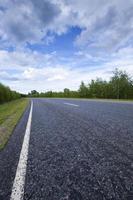 asphalt road  . spring photo