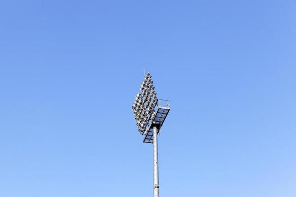 The stadium lighting