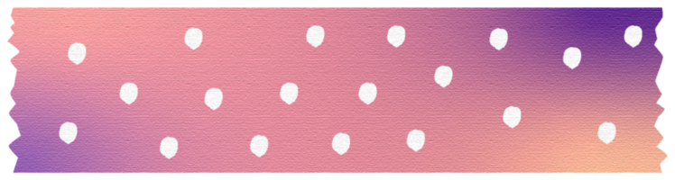 Rainbow Polka Dot Washi Tape png