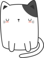 Cute Cat Sleep Element png